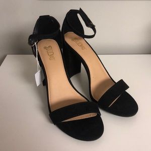 Black Ankle Strap Heels